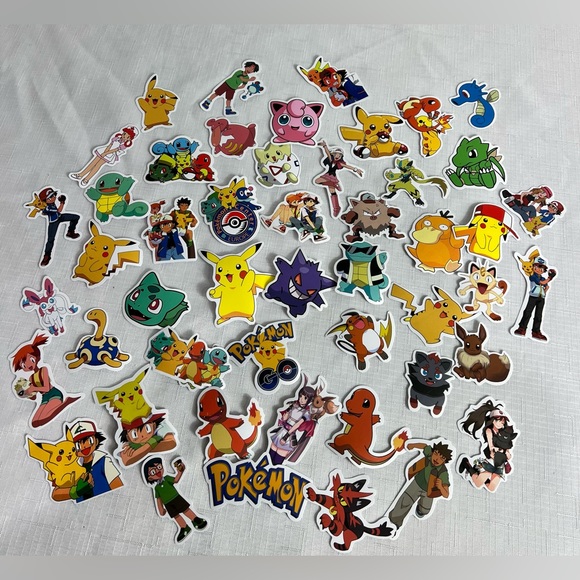 Lot of 50 Pokémon Stickers - Picture 1 of 1